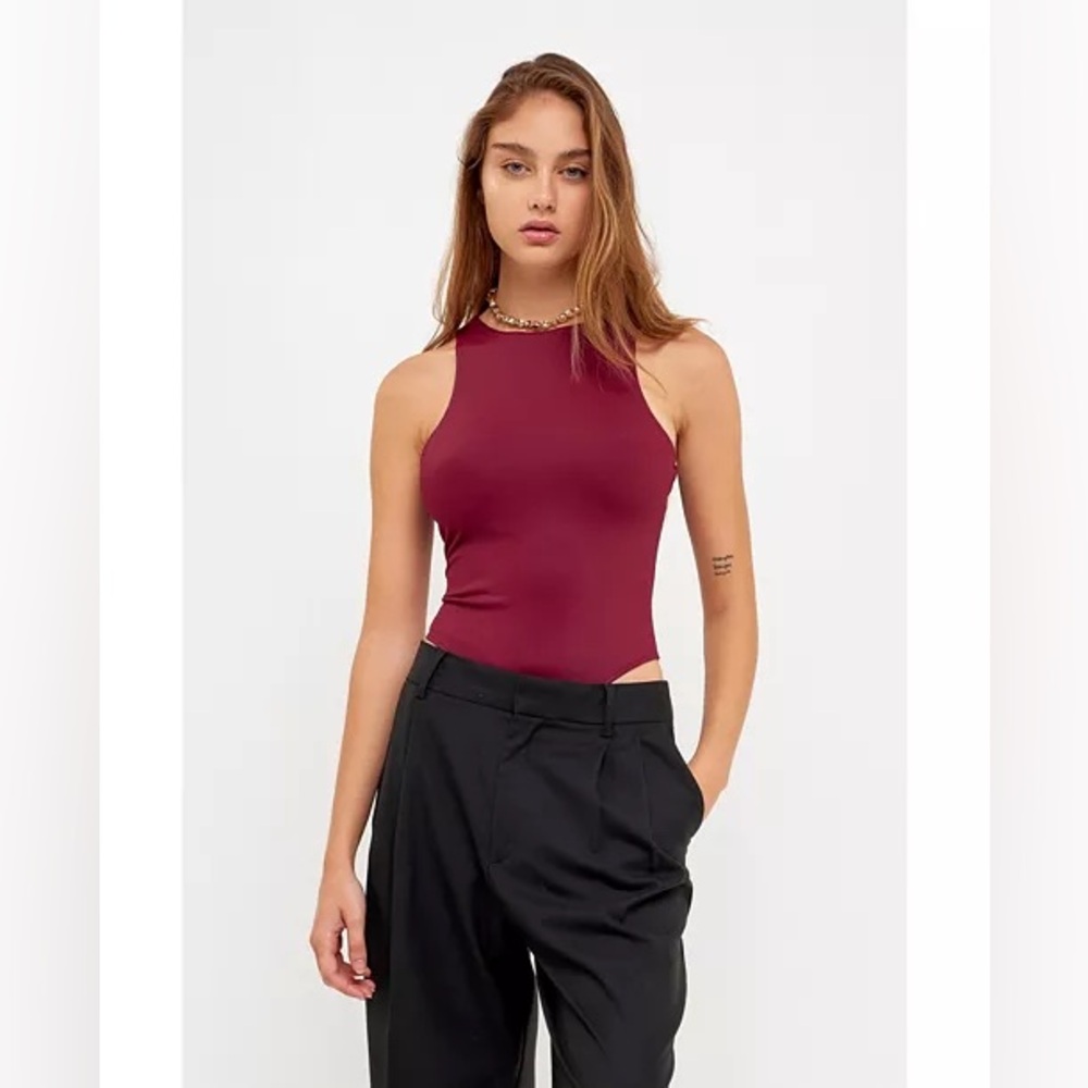 GREY LAB HIGH NECK DOUBLE LINED BODYSUIT